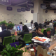 Startups at work at night at Binggo, a cafe and incubator on Innoway.